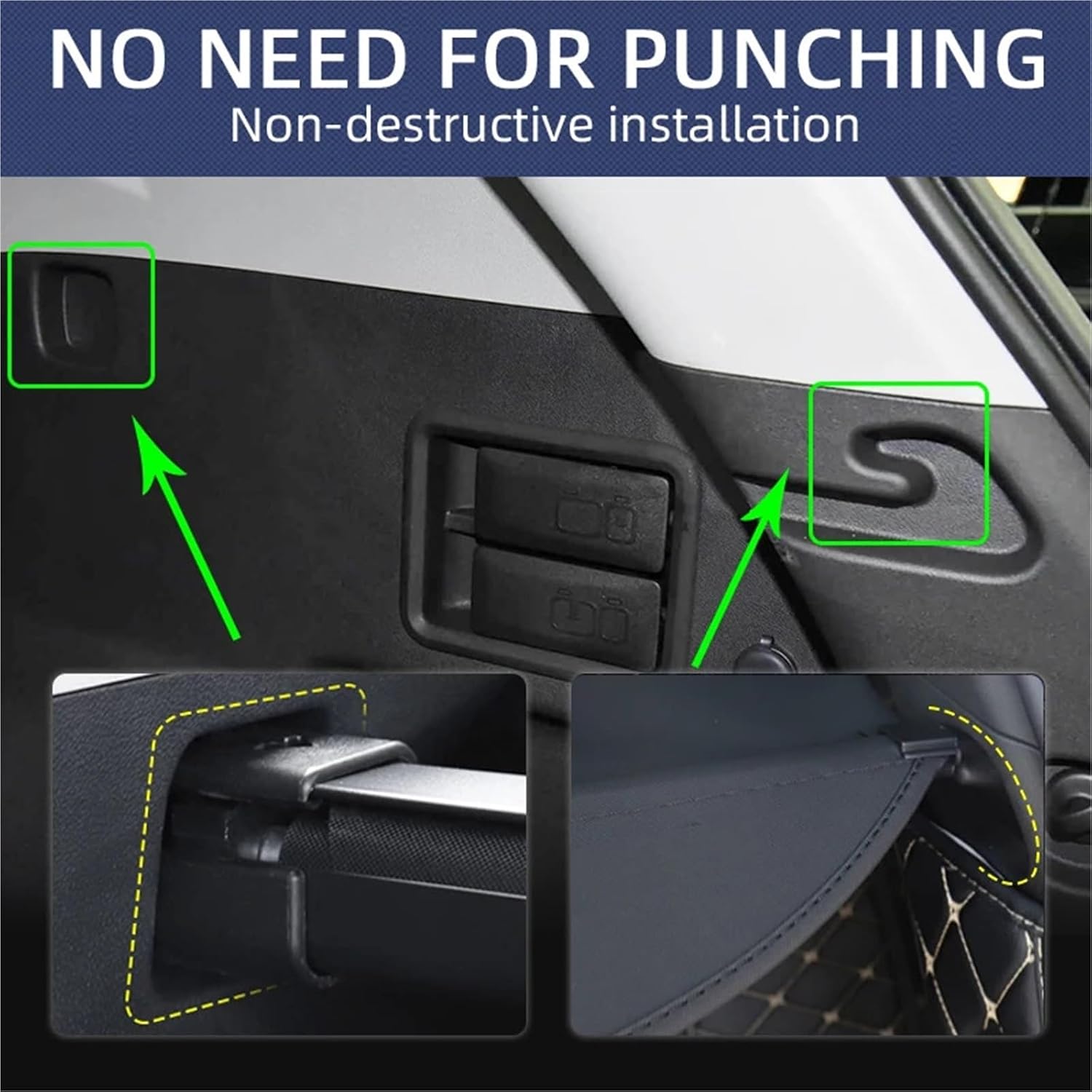 Cargo Cover for GMC Terrain 2018-2026 Retractable Trunk Security Shield image 5