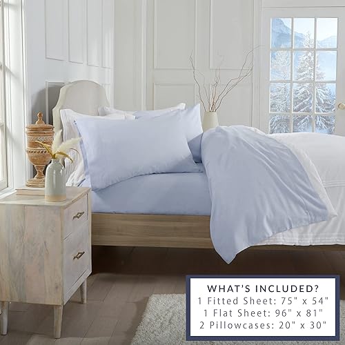 Miniatura 5 de Market & Place Juego de sábanas de franela de 100 % algodón turco, 4 piezas, bolsillo profundo, acogedoras sábanas de invierno, doble cepillado para