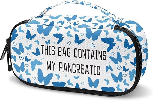 Rnyleeg Blue Butterfly Insulin Cooler Travel Case for Women Insulin Bag for Diabetes Small Diabetic Supplies Travel Case Ensure Diabetes Care