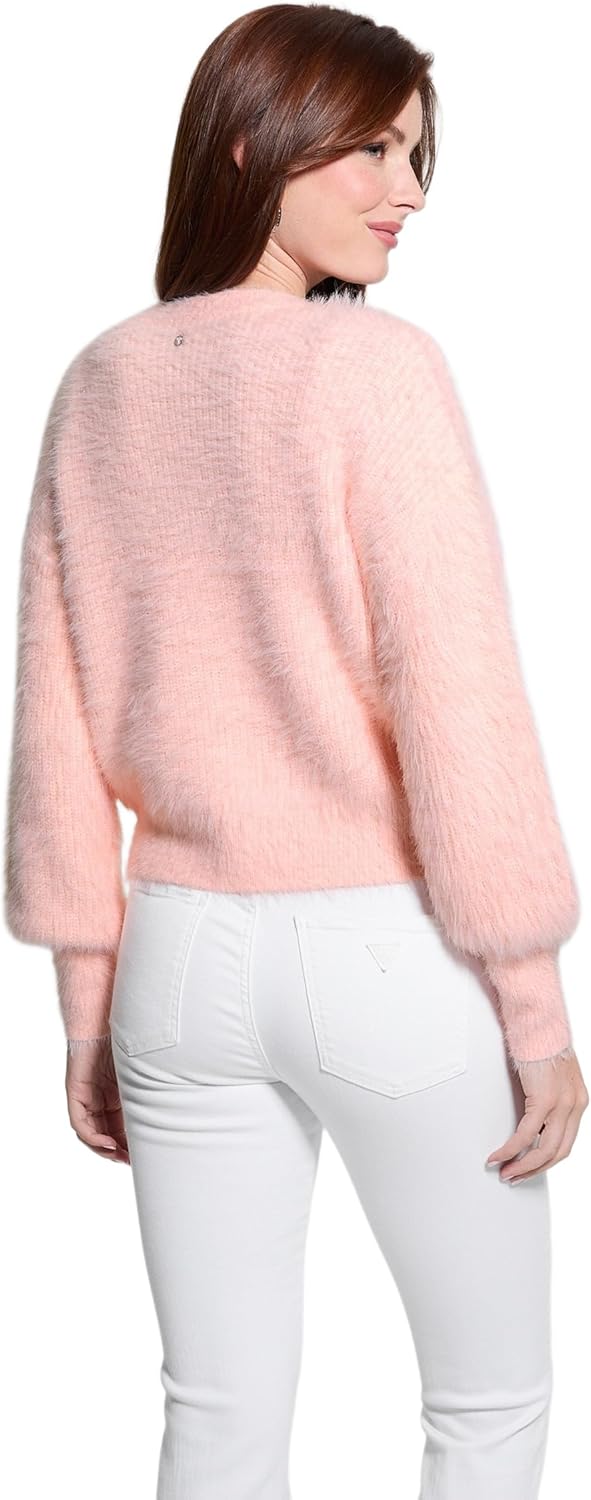 GUESS Women's Long Sleeve Keyla Cardigan Sweater