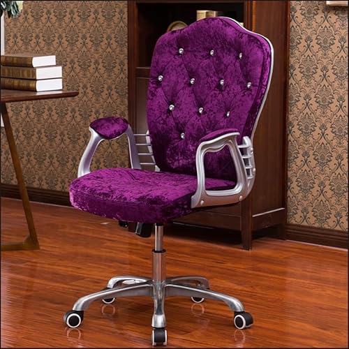QQXX Silla de oficina en casa silla de escritorio ergonómica con soporte lumbar reposabrazos ejecutivo giratoria ajustable para mujeres y adultos