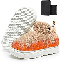 Lilia Heated Slippers for Women with 5000mAh Battery Pack Electric Heated House Shoes rechargeable, heating shoes Foot Warmer with 5V Battery