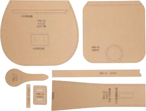 Acrylic Stencil, Practical Leather Craft Tool, Leather Pattern Templates, Handbag Template, for Make Shoulder Bag Make Messenger Bag