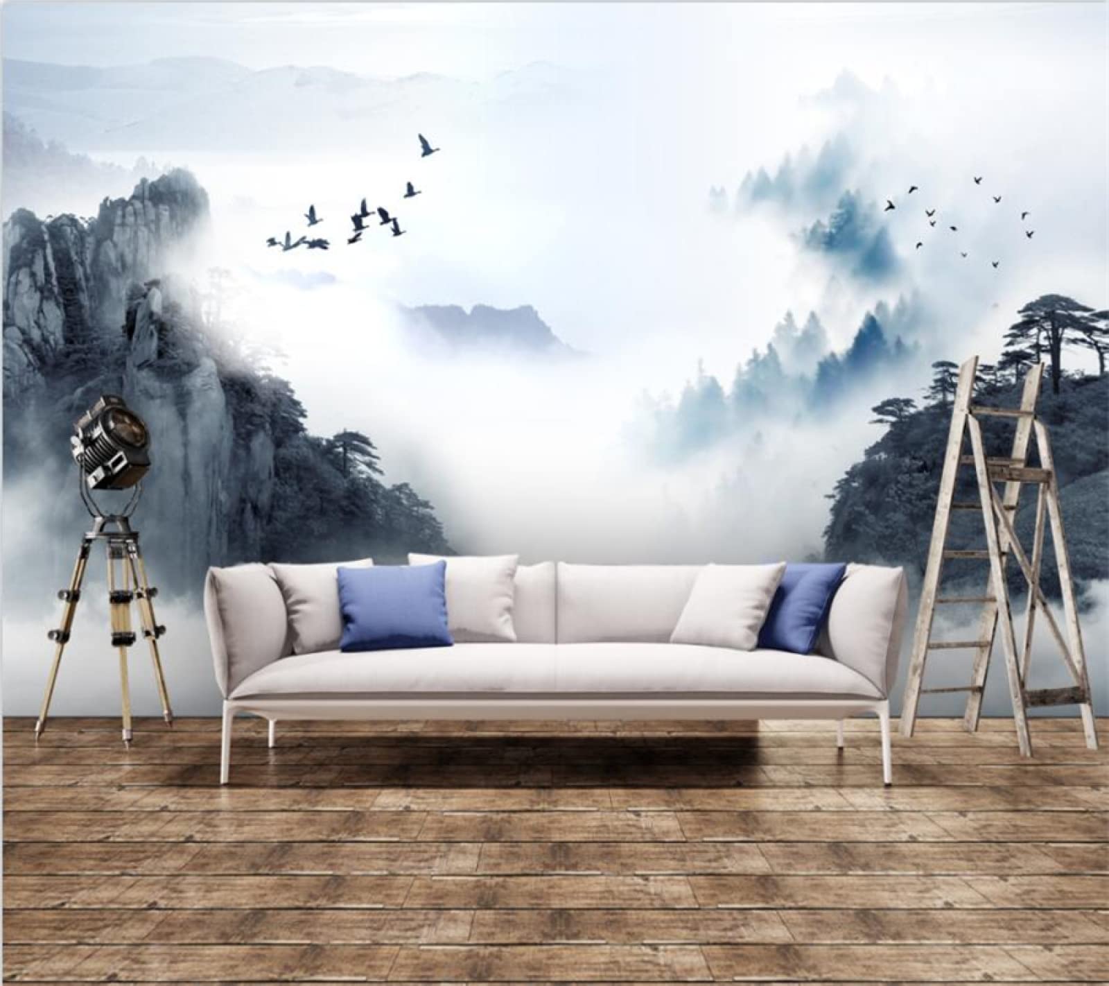 3D Fotobehang Muurschildering Dier Bruin Paard Woondecoratie Woonkamer 3D Muurschildering Behang 200 cm × 140 cm