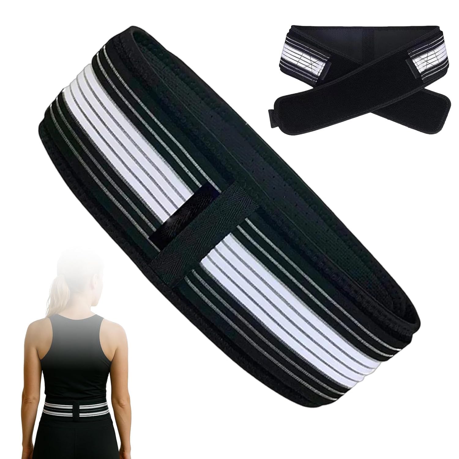 Sacroiliac Joint Belt 140 cm Pelvic Belt with Back Support Multifunctional Sciatica Belt and Ortho Belt for Waist Shaping and Hip Tightening