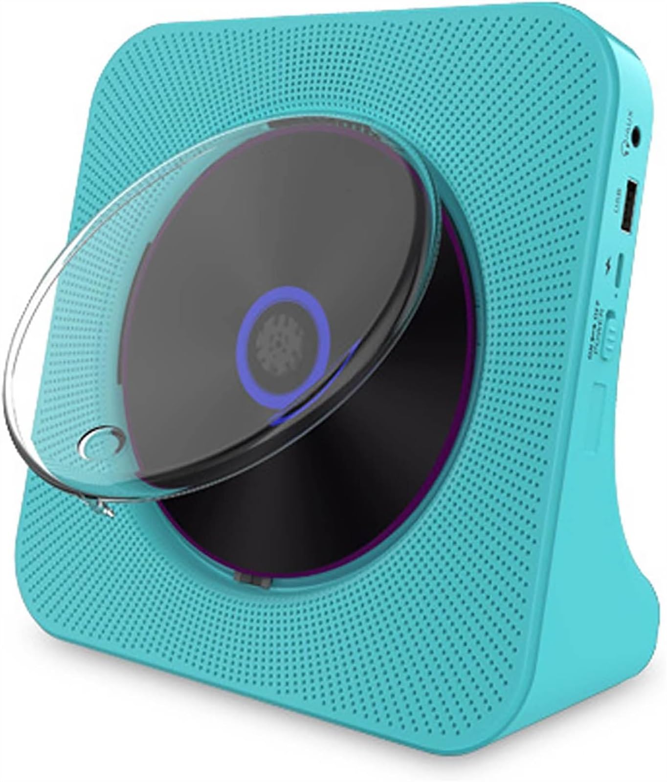 Portable CD Player, Bluetooth Walkman CD Music Player,Built-in HiFi Speakers, LCD Display, With Remote Control, Support CD, CDR, CD-RW, MP3-CD, WMA-CD (Color : Blue)-image-44