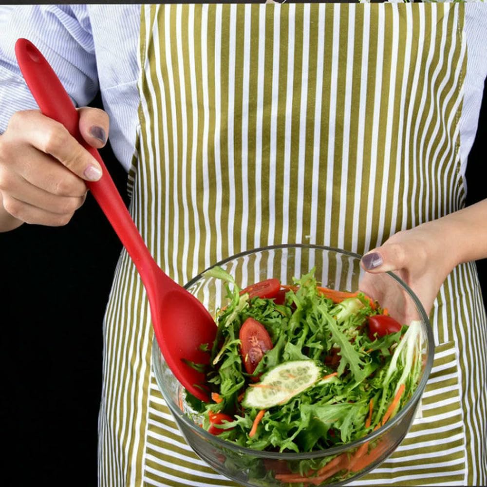 WLDMA Lot de 5 spatules de cuisine antiadhésives en silicone de qualité alimentaire résistant à la chaleur Ustensiles de cuisine