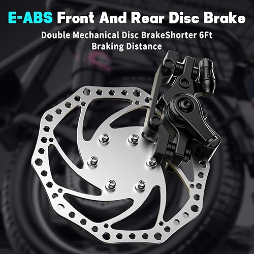 Miniatura 5 de Electric Scooter with Seat for Adults, 500W Peak Motor Sit Down E Scooter with BasketBox, 20-25 MPH and 20-30 Miles Long Range, 14" Pneumatic Tire,