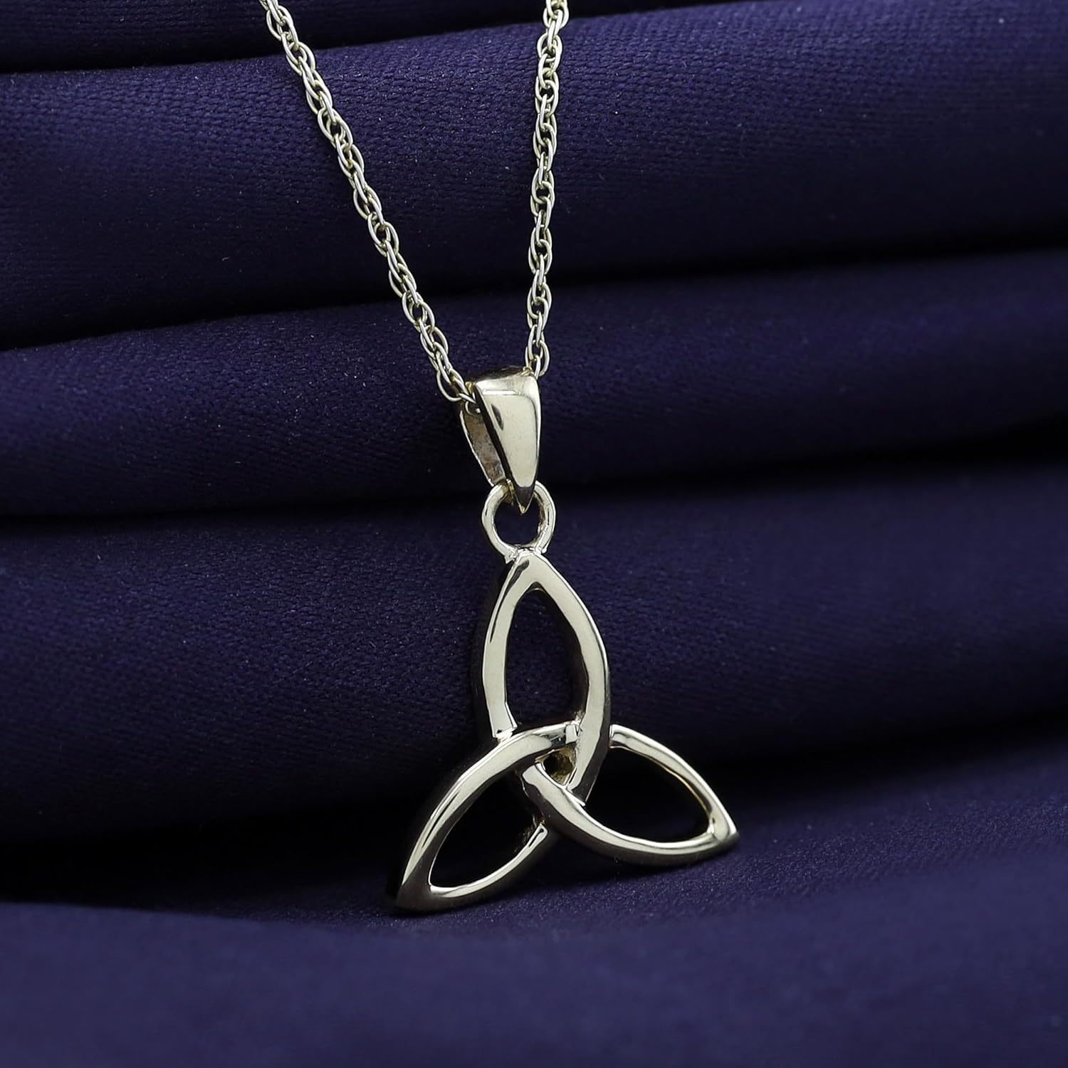 AFFY Celtic Trinity Knot Pendant Necklace In 14K Gold Over Sterling Silver - Image 4