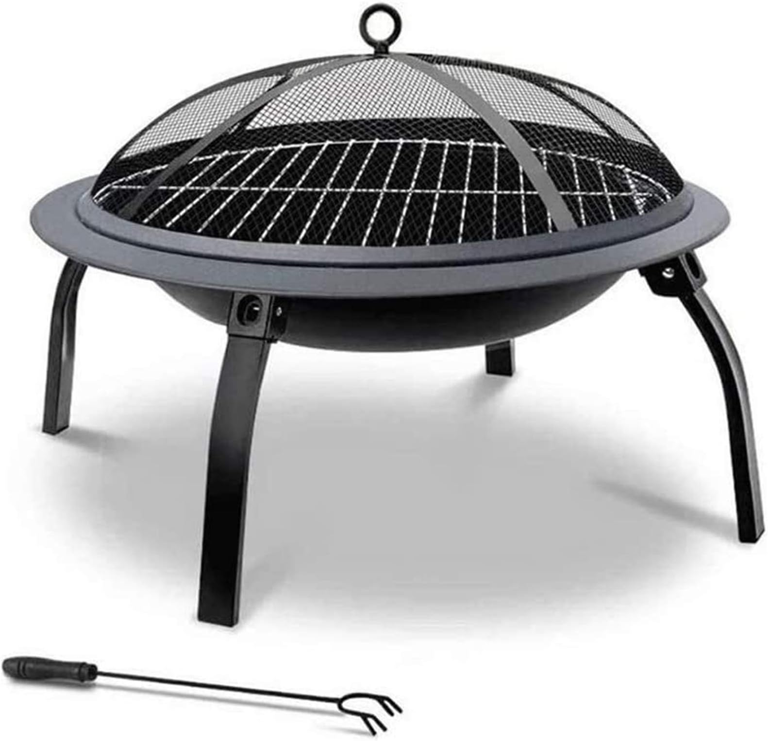 KDKDA Charcoal Grill Premium Charcoal Grill Cast Iron Grill Large Picnics Folding Barbecue Stove Outdoor Campfire Portable Barbecue Grill Household Charcoal Heating Brazier Carbon Stove