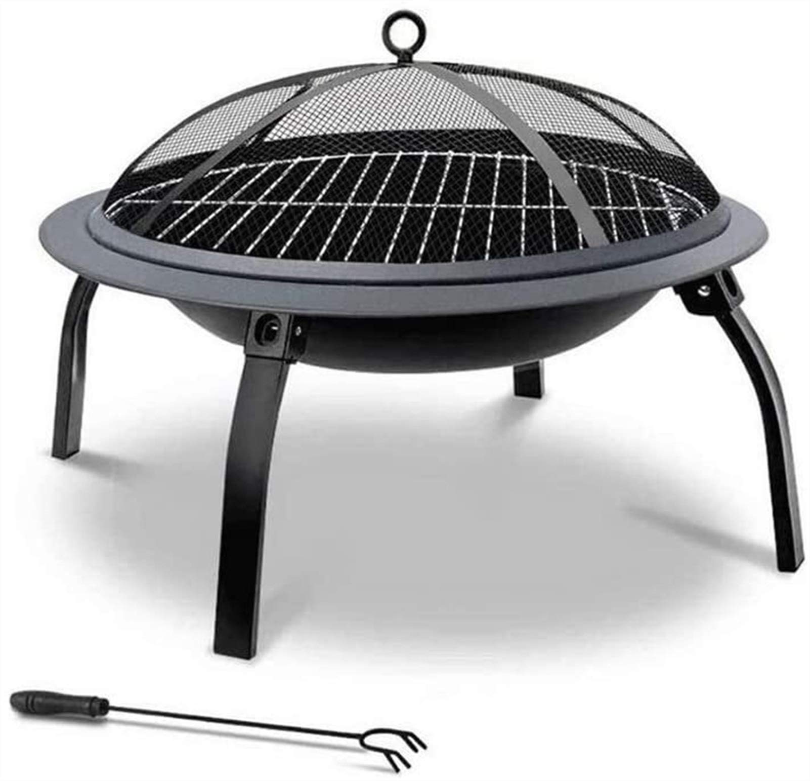 KDKDA Charcoal Grill Premium Charcoal Grill Cast Iron Grill Large Picnics Folding Barbecue Stove Outdoor Campfire Portable Barbecue Grill Household Charcoal Heating Brazier Carbon Stove