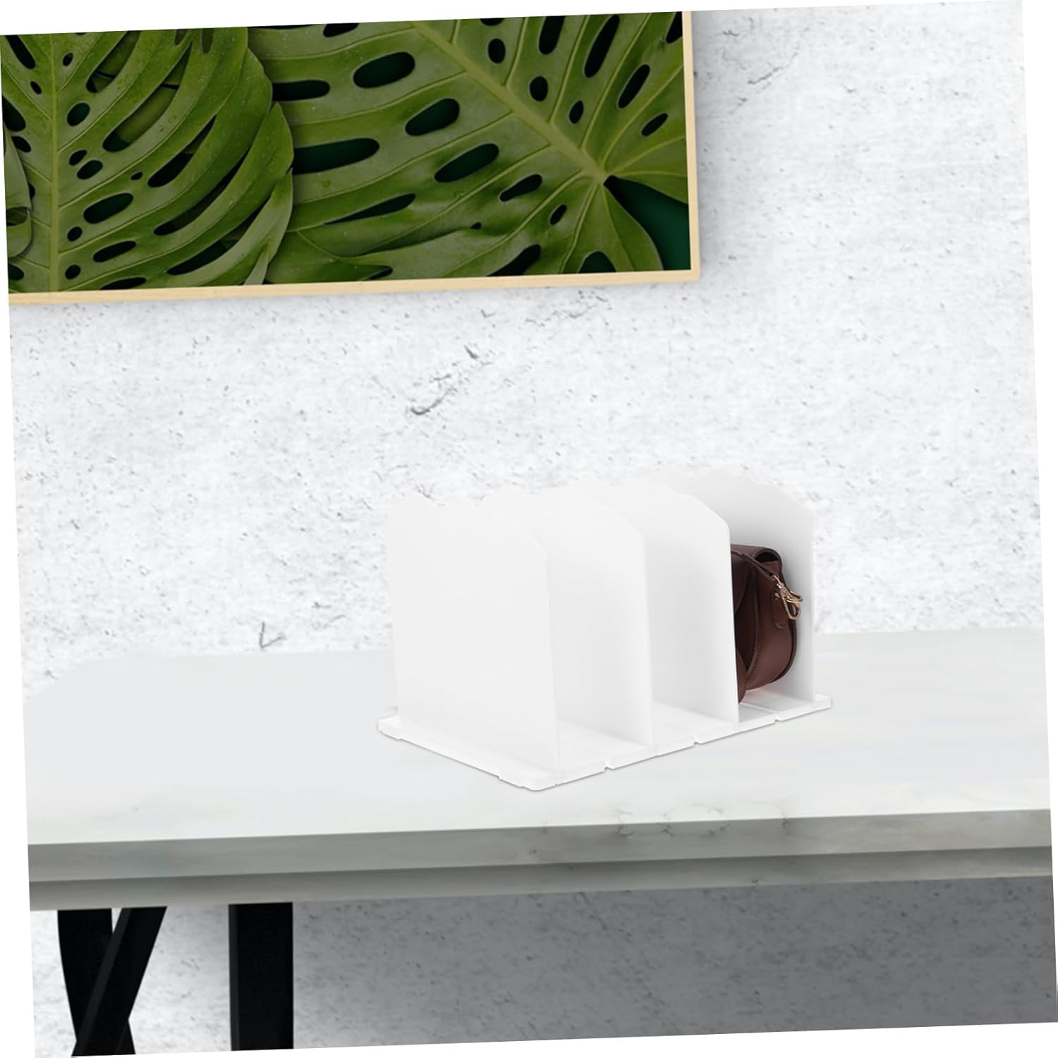 2pcs Handbag Storage Rack Purse Dividers for Closet Wavy Shelf Dividers Adjustable Bag Organizer Space-Saving Wardrobe Organizer Closet Storage Rack