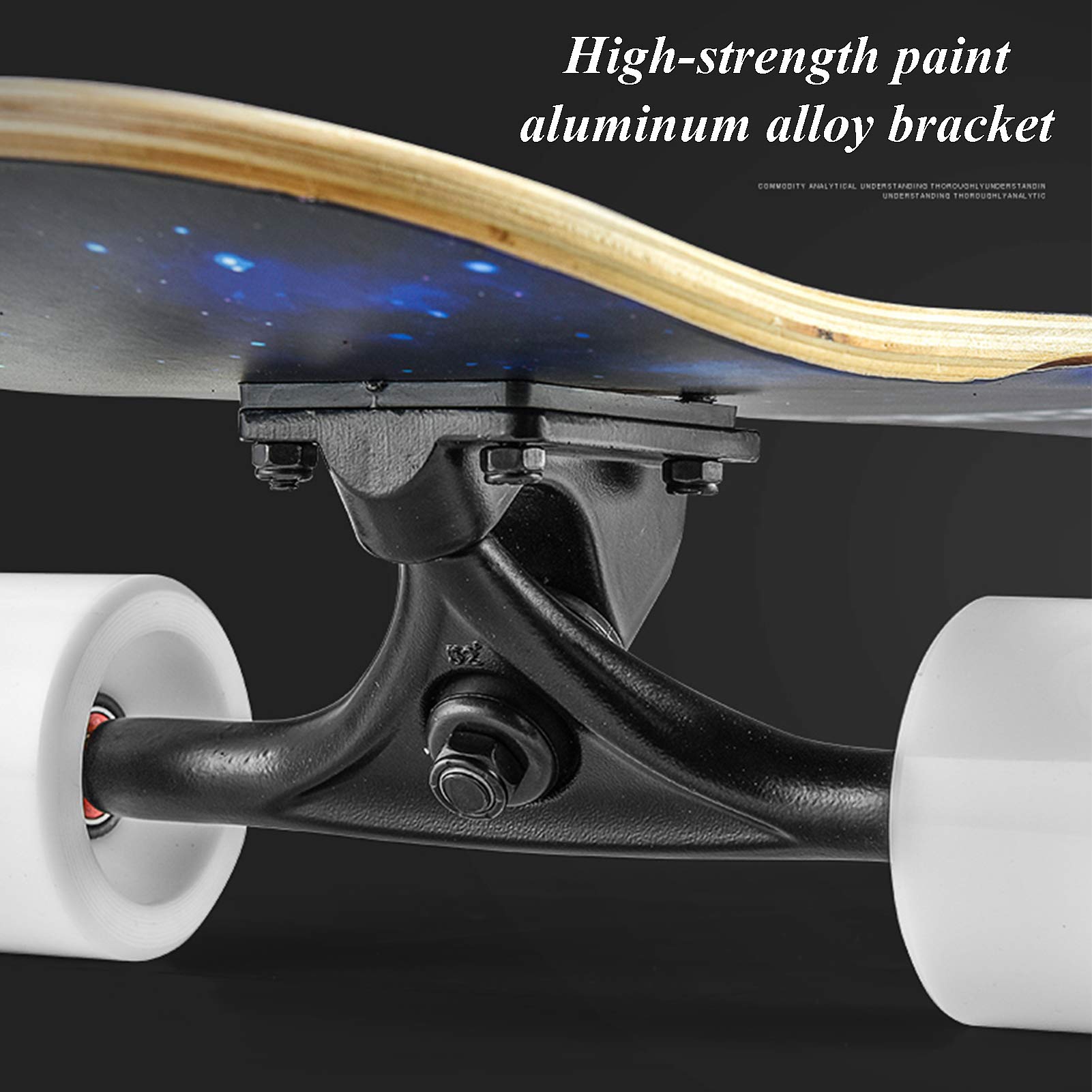 Amazon.co.jp: ロングボードスケートボード43インチ8層カナダメープル