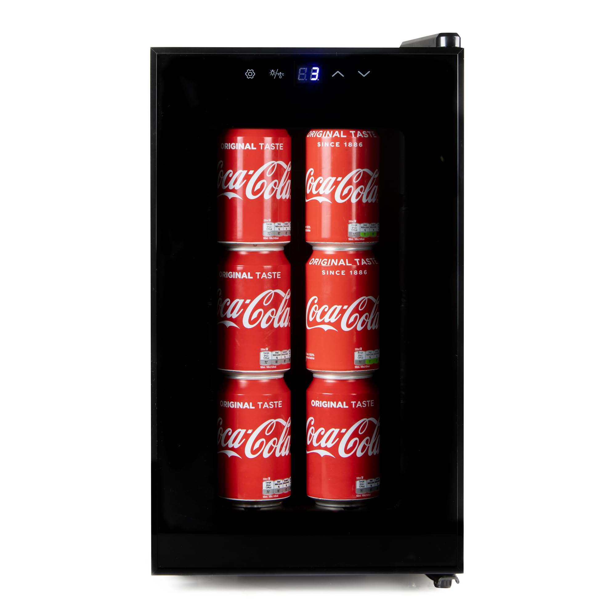 PRIMO PR169WK Weinkühlschrank freistehend 8 Flaschen Klasse E Schwarz