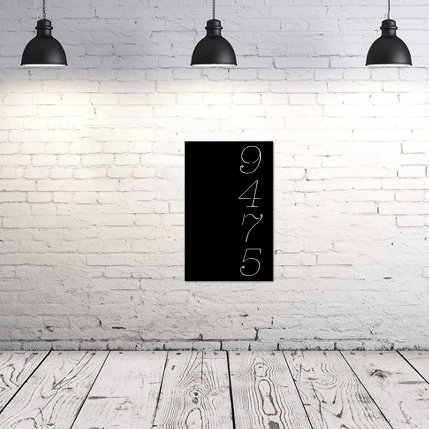 Metal Wall Art Vertical Personalized Metal Address Sign Wall Hanging Mailbox Number Sign House Home Hotel Office Garden Decorative Wall Plaque