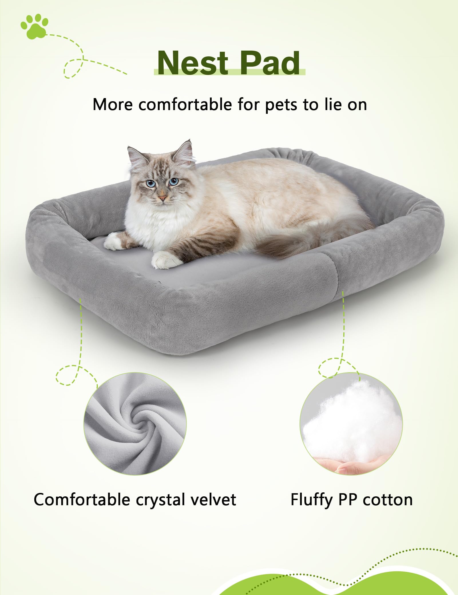 Pecute Trasportino per Gatto, Borsa per Gatti, Trasportino per Cani,Borsa da Viaggio Portatile per Cani, Tessuto a Maglia Traspirante, Adatto per Viaggi Lunghi e Brevi
