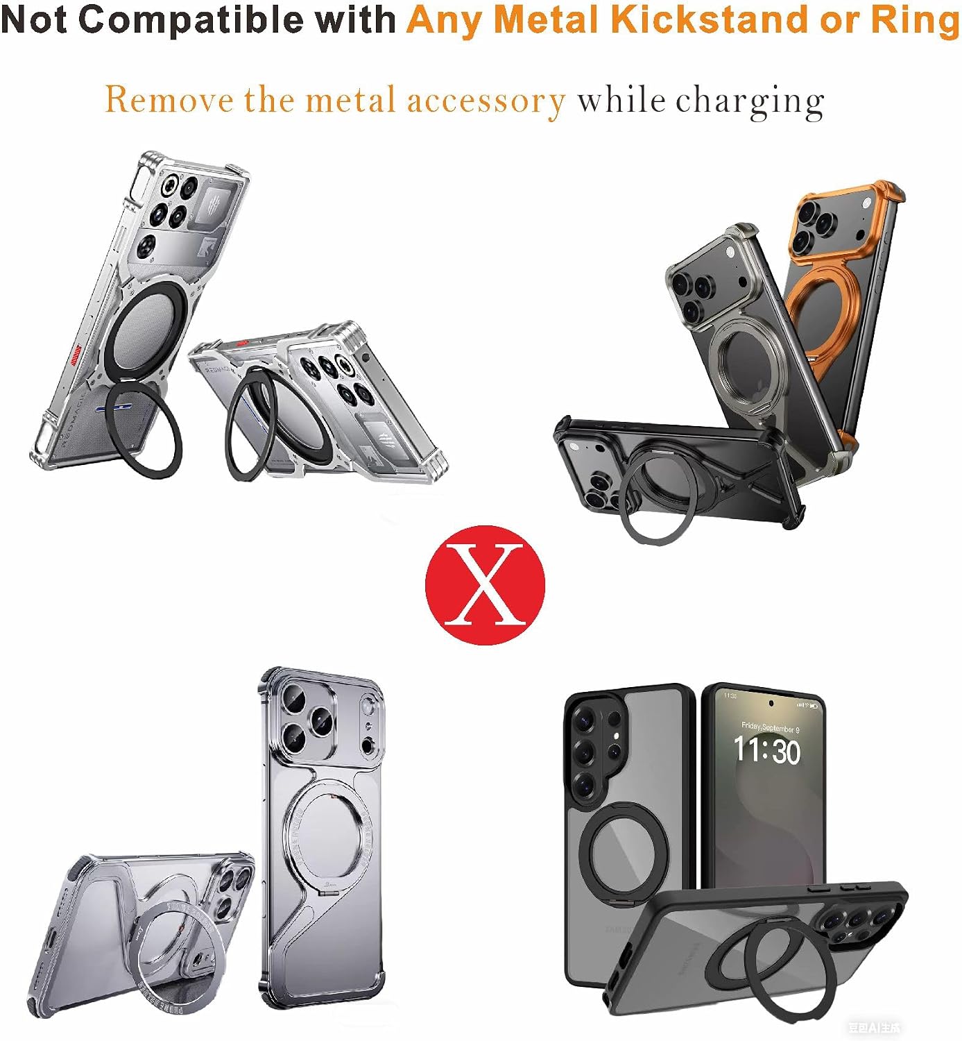 3 in 1 Charging Station for Samsung Android: Wireless Phone and Watch Charger for Galaxy S25 Ultra/S24/S23/Z Fold, Wireless Charger Stand for Galaxy Watch 8/7/6/5 Earbuds 4/3/2/Pro,Not for Watch 9 image 4