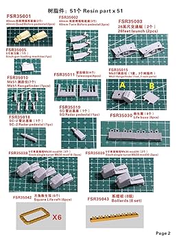 Amazon | 1/350 米海軍フレッチャー級駆逐艦(後期型艦橋&対空