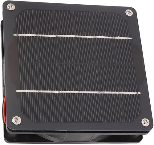 Miniatura 7 de Solar Powered Exhaust Fan, 5w Solar Panel Powered Fan, Energy Saving Monocrystalline Solar Panel Fan Mini Ventilator for Chicken, Ventilation Fans