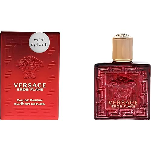 Versace Eros Flame Perfume for Men Mini EDP Splash 0.17 Ounce