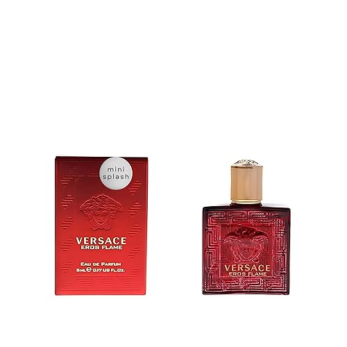 Versace Eros Flame Perfume para Hombre Mini EDP Splash 0.17 Onzas