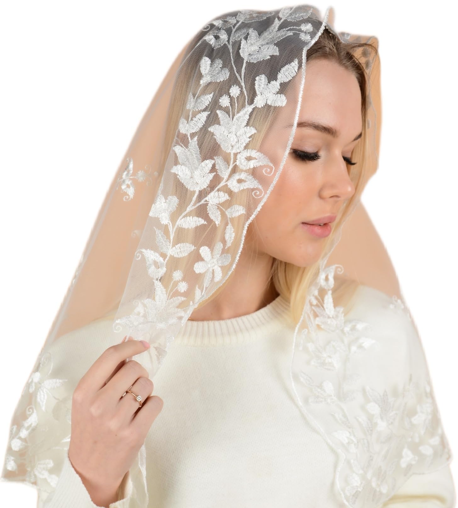 Catholic Mantilla Mass Chapel Lace Spanish Head Covering Veil