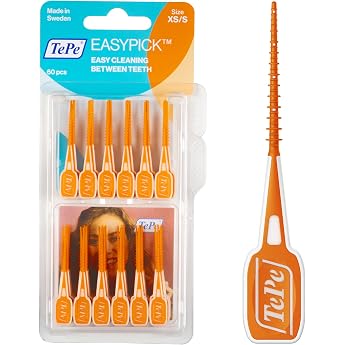 TePe EasyPick Dental Picks Orange Gr e XS-S 60 Stk.