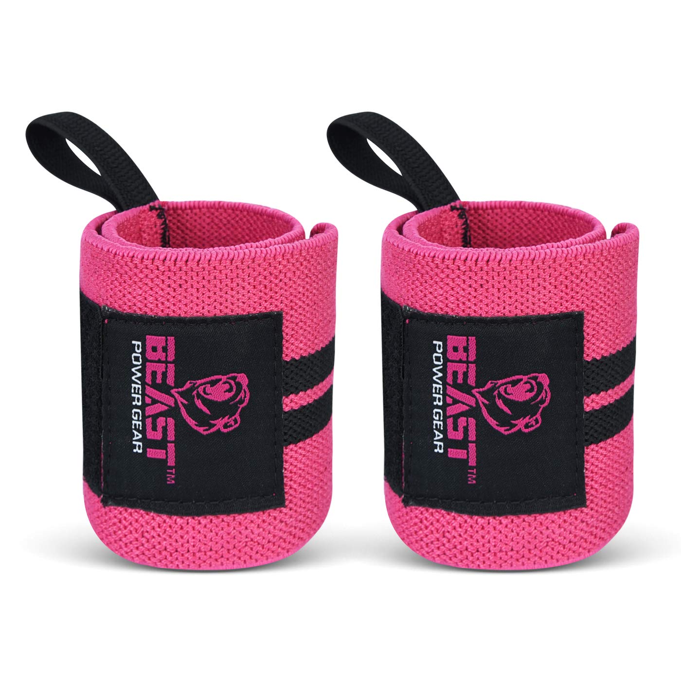 Beast Power Gear Women Wrist Wraps (14" Premium Quality) - Best Wrist Support with Thumb