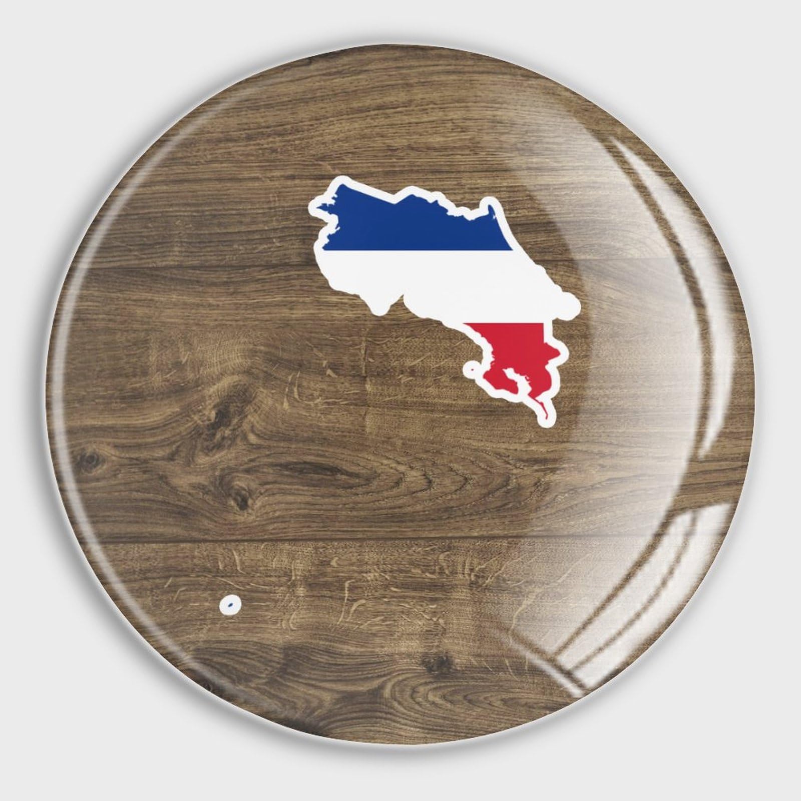 Aimants de réfrigérateur Costa Rica en verre pour décorer la cuisine