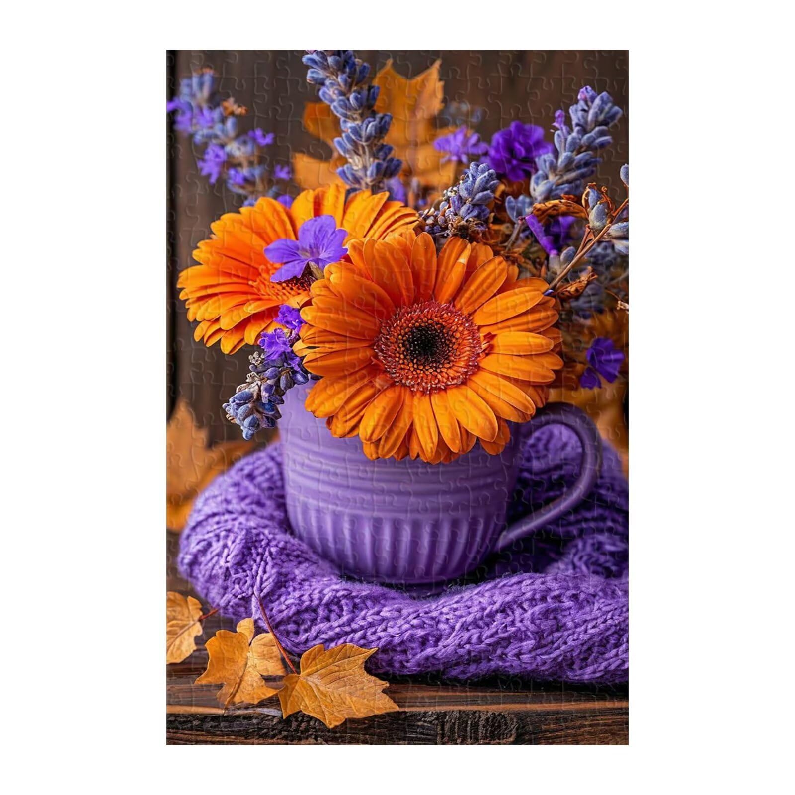 Puzzle 2000 Pezzi, Fiori Lavanda Margherita Puzzles, Puzzle Impossibile Gioco Logici Sfida Difficile Puzzles 2000 Pezzi per Adulti