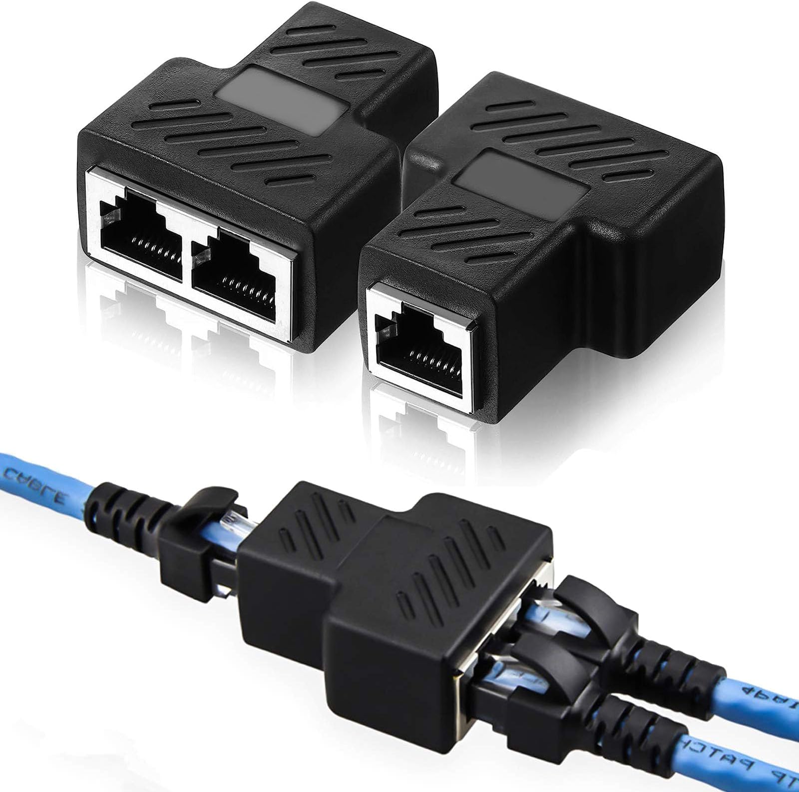 Sdoppiatore Cavo Ethernet CAT6 FTP RJ45 - Doppia Uscita Femmina Per Collegare 2 Device A Una Porta LAN - Foto 9