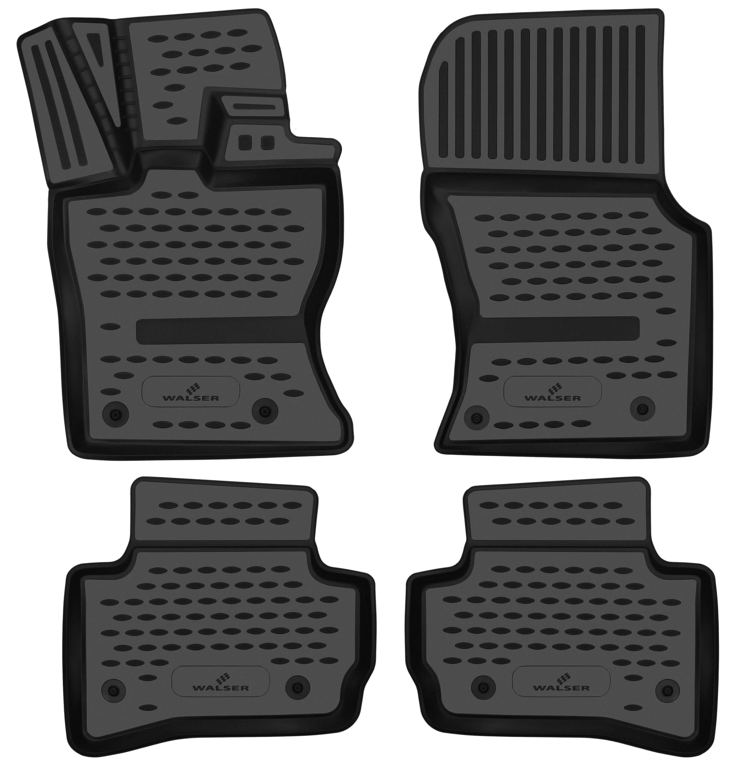 WALSER Tappetini in gomma per auto XTR su misura compatibile con Jaguar F-Pace (X761) 2016-2025
