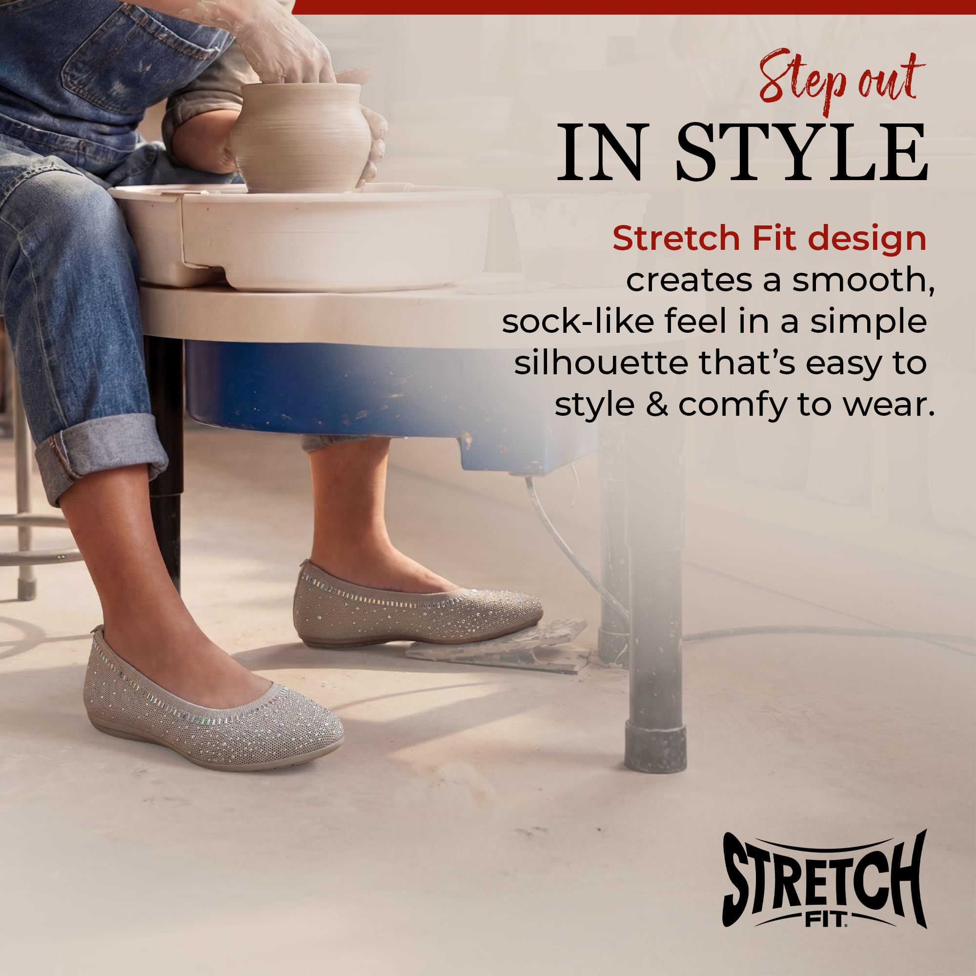 Skechers Cleo 2.0-Mesmerizing Nights, Ballerine Donna