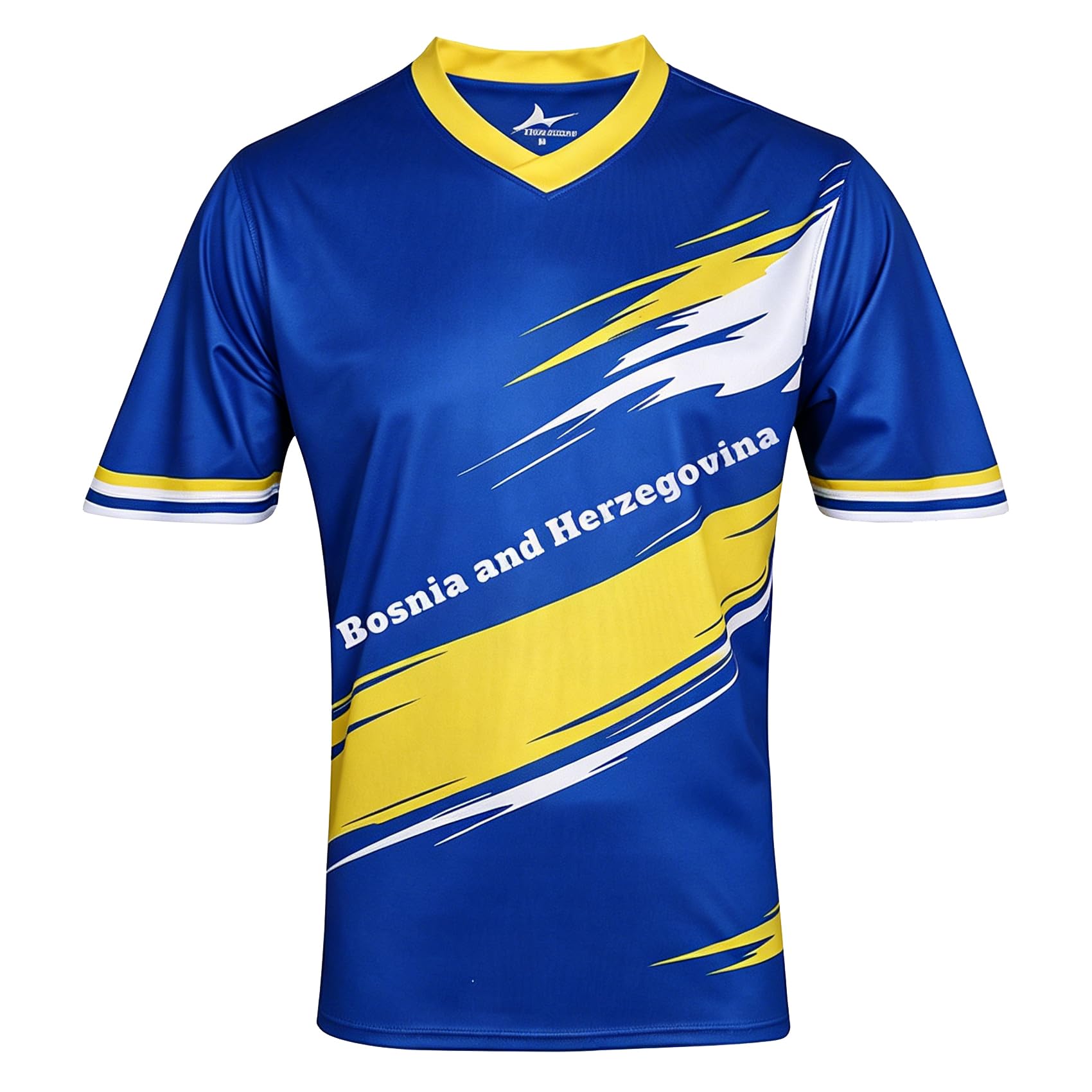 2026 Football Cup T Shirts Soccer Fans 48 National Teams Sport Casual National Flag Printing Short Sleeve Mens Womens Training Stretch Breathable Quick Dry Tee Shirt Bosnia and Herzegovina XXL — image 1