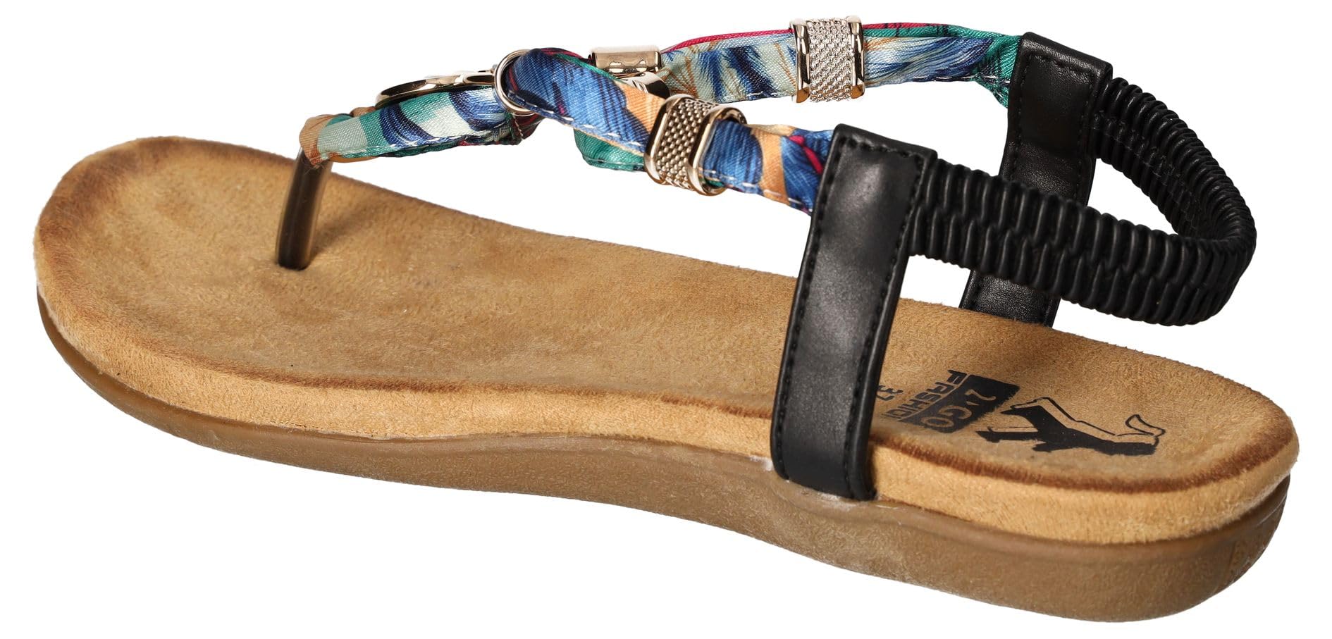 2Go Fashion Damen 8018-805 Flache Sandale