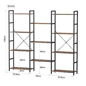 おん　a⑥ Amazon.com: Panana Triple 4/5/6 Tier Bookshelf, Industrial
