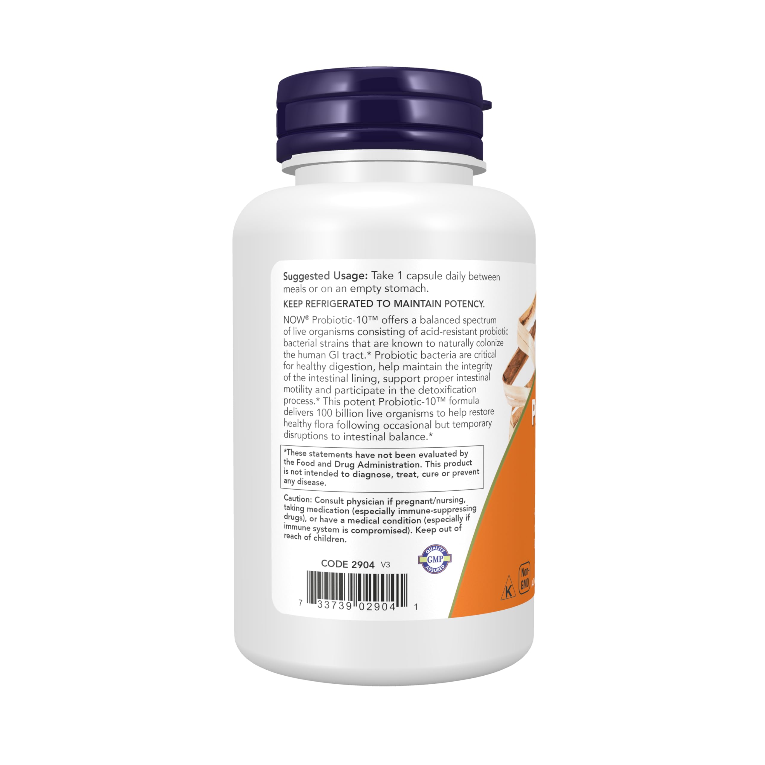 NOW Foods Probiotic-10, 100 Billion - 60 vcaps
