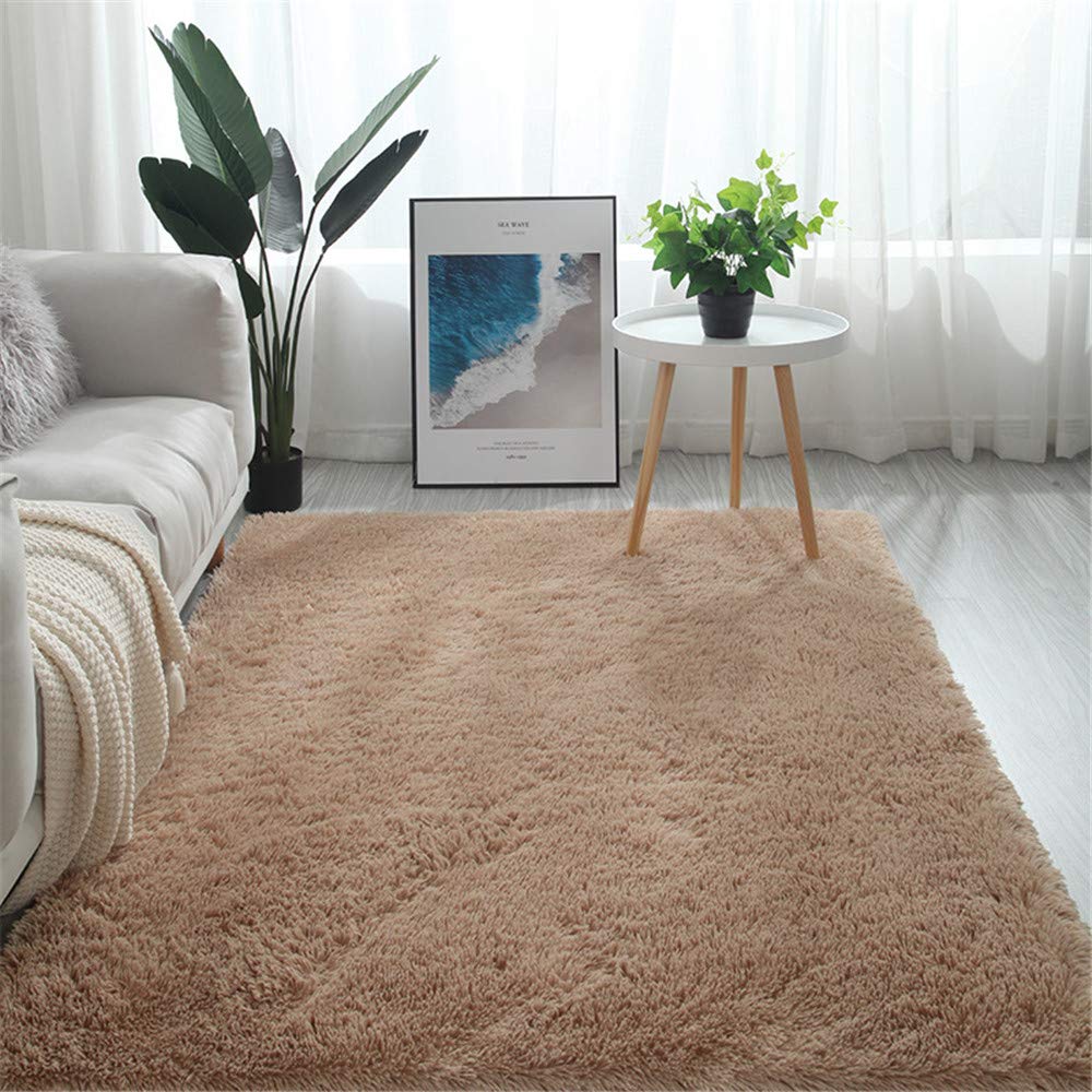 Faux Lammfell Schaffell Teppich Lammfell Schaffell Teppich Longhair Fell Nachahmung Wolle Bettvorleger Sofa Matte (Weiß,100 * 160 cm)