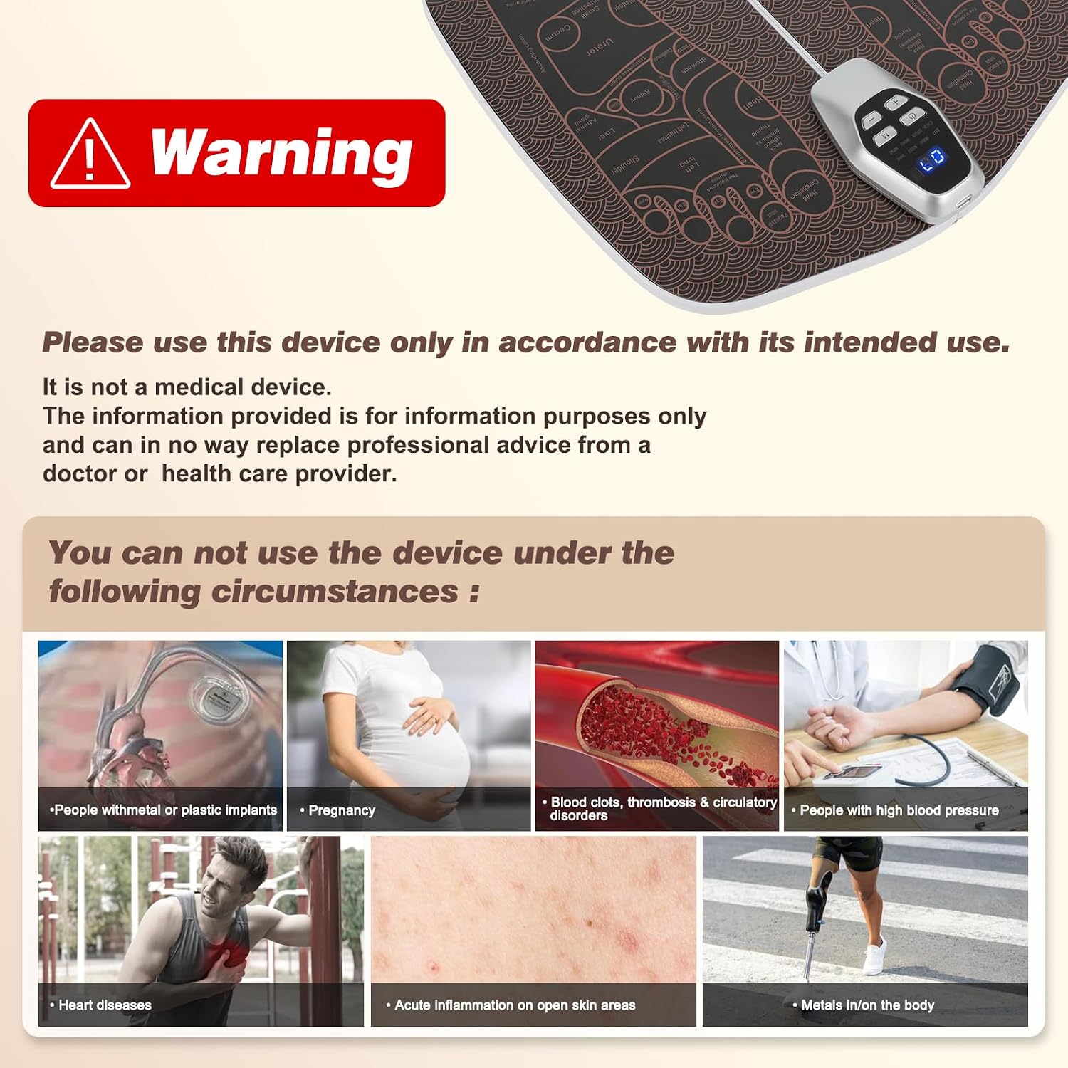 Ems Foot Stimulator (HK701A),Transcutaneous Electrical Nerve Stimulator For Pain Relief ,EMS Foot Massager for Stimulate Healthy Muscles,Improve and facilitate Muscle Performance, Stimulator Muscles.