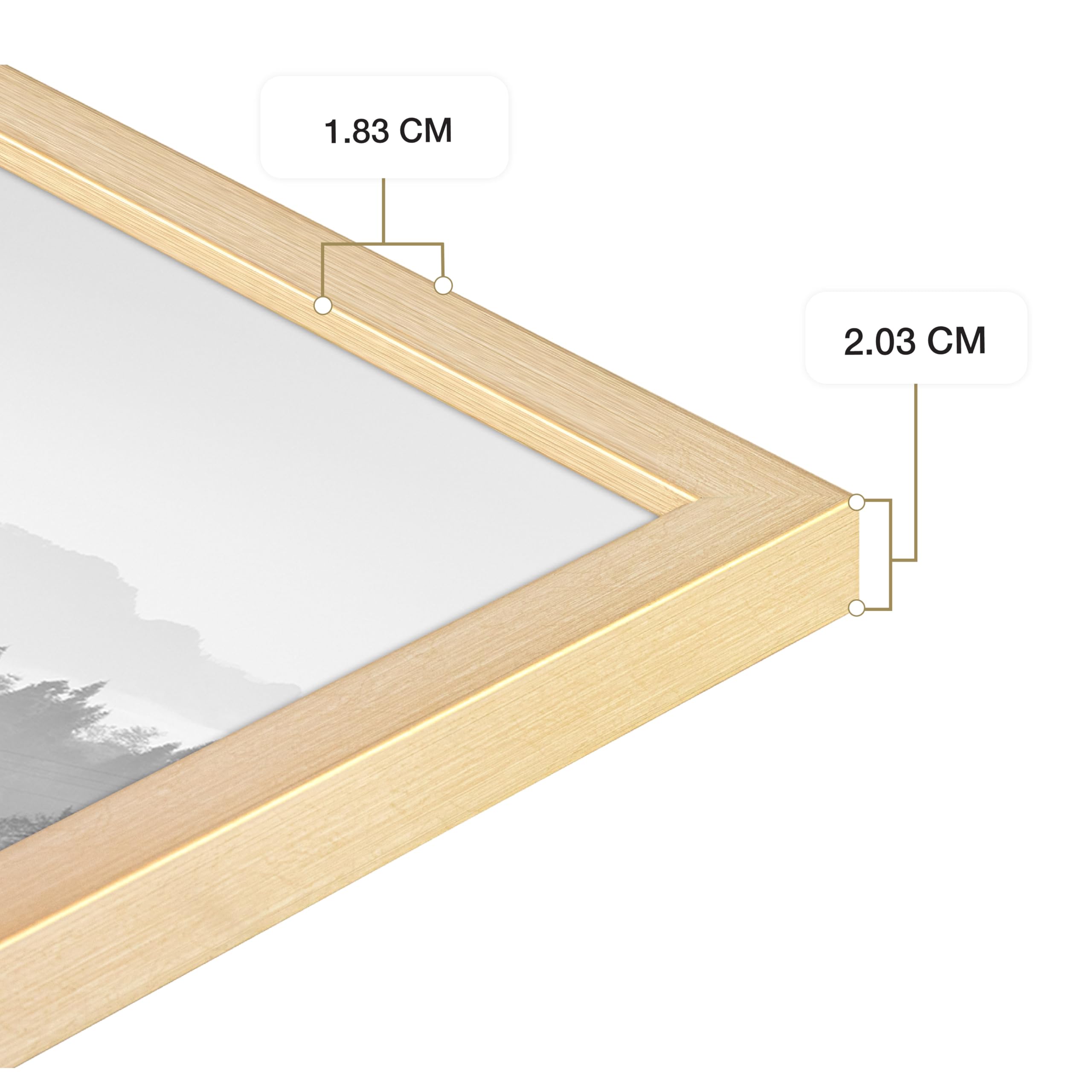Cornice per Poster MCS Foundation 50,8 x 76,2 cm, Cornice in Legno Nero Tradizionale, Fissaggio a Parete Verticale e Orizzontale, Grande Cornice per Foto, Poster e Opere d'Arte (Confezione da 1)