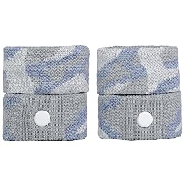 P6 Motion Sickness Bands for Kids Childrens Wristbands for Anti Nausea Sea Cruise Travel Car Sickness All-Natural Non Drowsy Relief Acupressure Treatment (2 Pack, Grey - Grey)