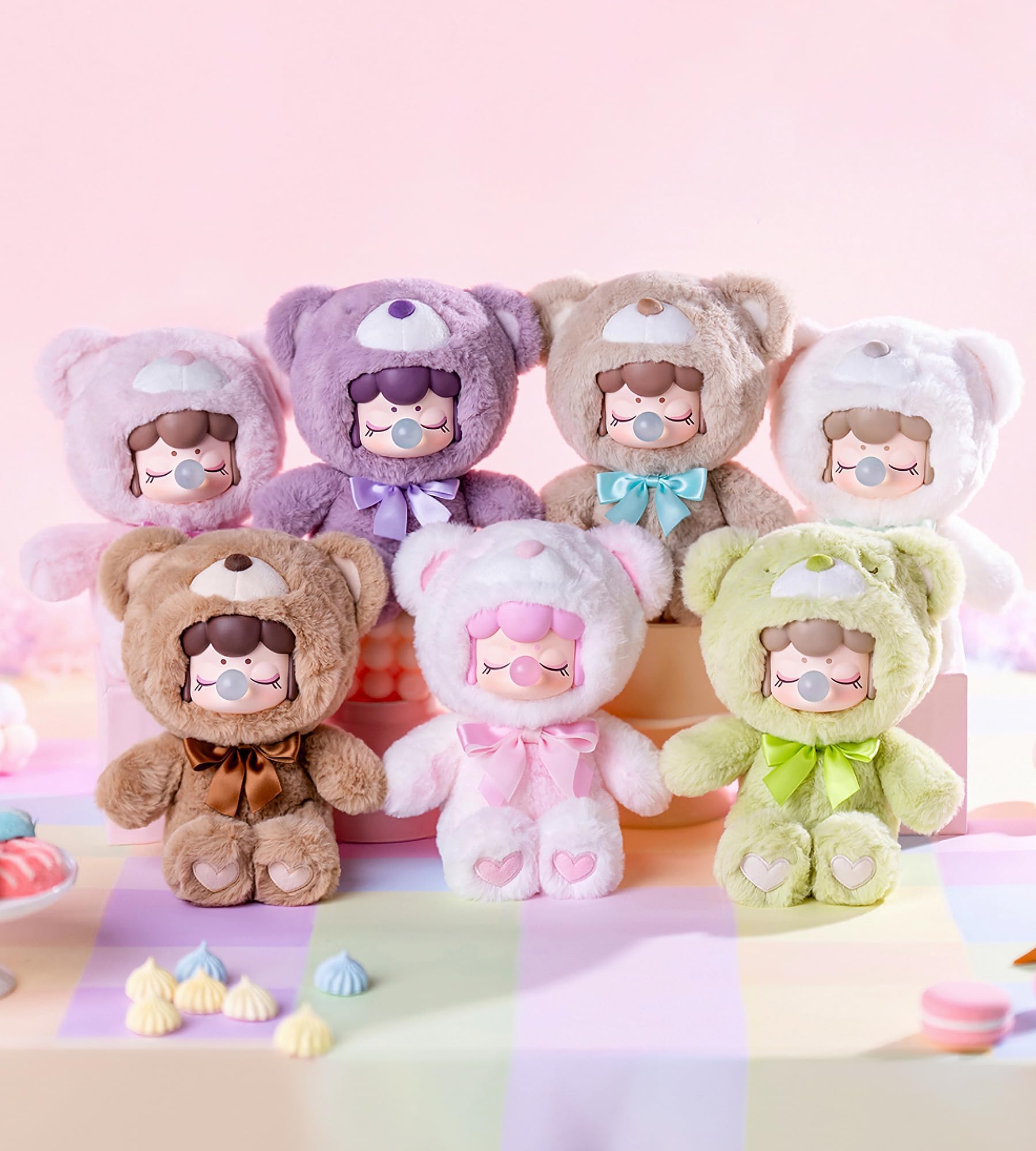 Rolife Nanci Figura d'Azione Orso di Peluche Colorato al Cioccolato Cutie Box Sorpresa Collezione
