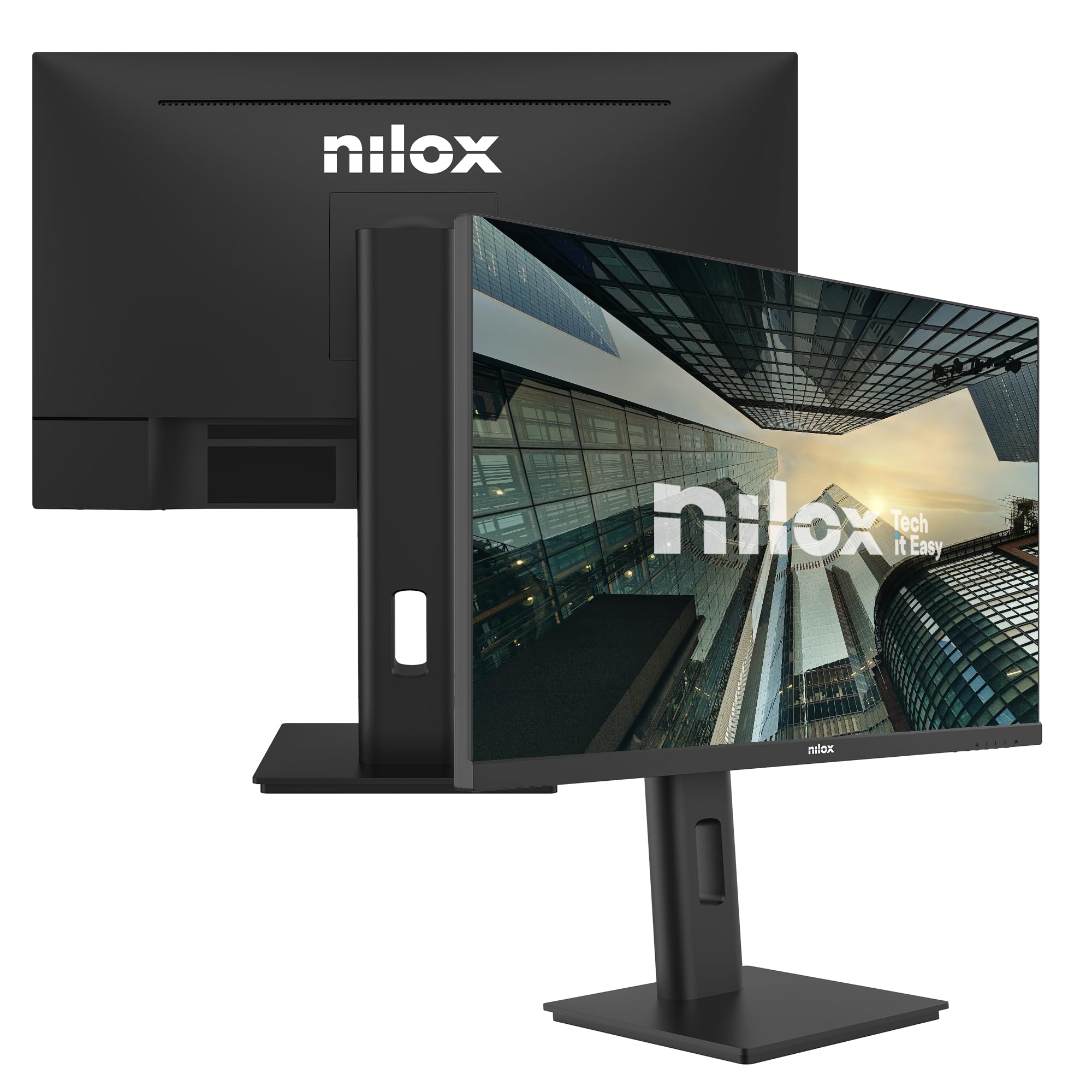 Nilox NXM24REG12065 Monitor Business 24'' IPS Full HD, Frecuencia 120 Hz, USB-C 65 W, Altura Ajustable — view 3