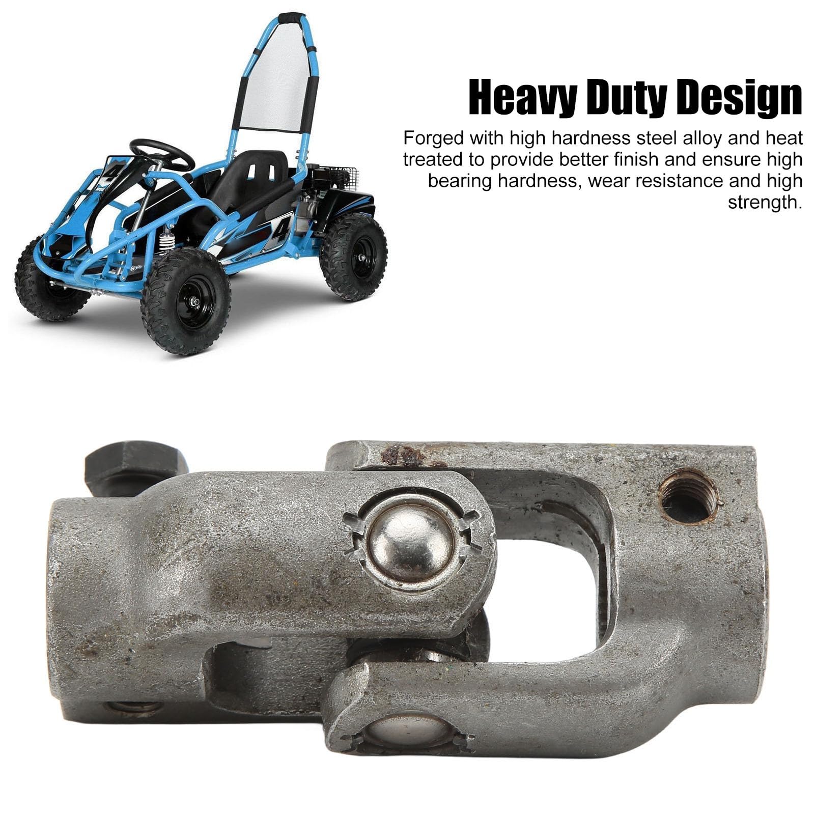 Giunto universale dello sterzo 30T e giunto di accoppiamento del fuso a snodo 14 mm per go-kart, ATV, UTV e veicoli utilitari fuoristrada