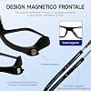 NEW VISION Reading Glasses with Magnetic Closure Pack of 2 Reading Glasses Comfortable Magnetic Closure Front Reading Glasses NV2904 Reading Aid for Men and Women (2SCHWARZC6 2 x)