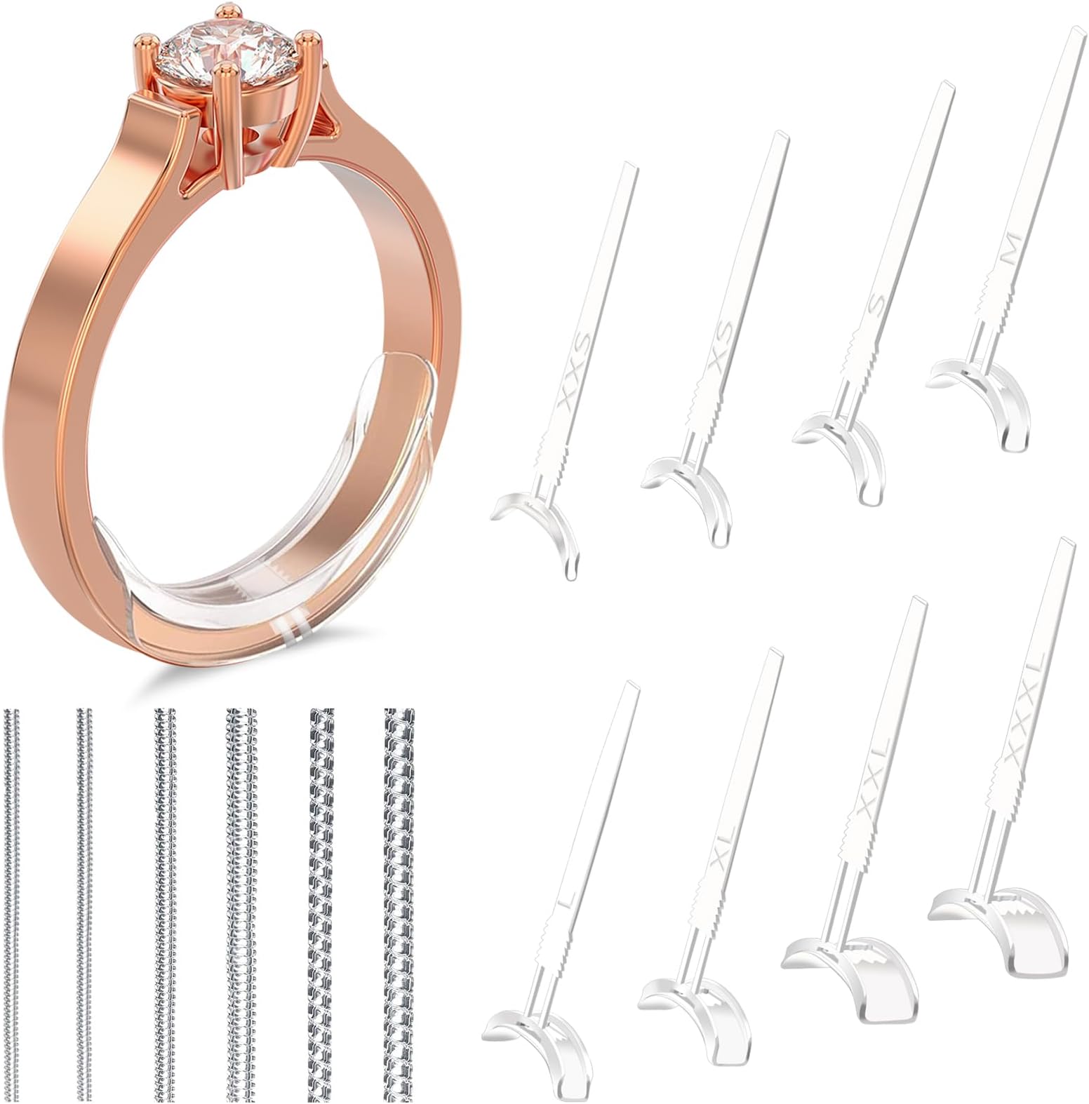 Ring Size Adjuster for Loose Rings for Any Rings Ring Size Reducer Spacer Ring Guard Amazon.co