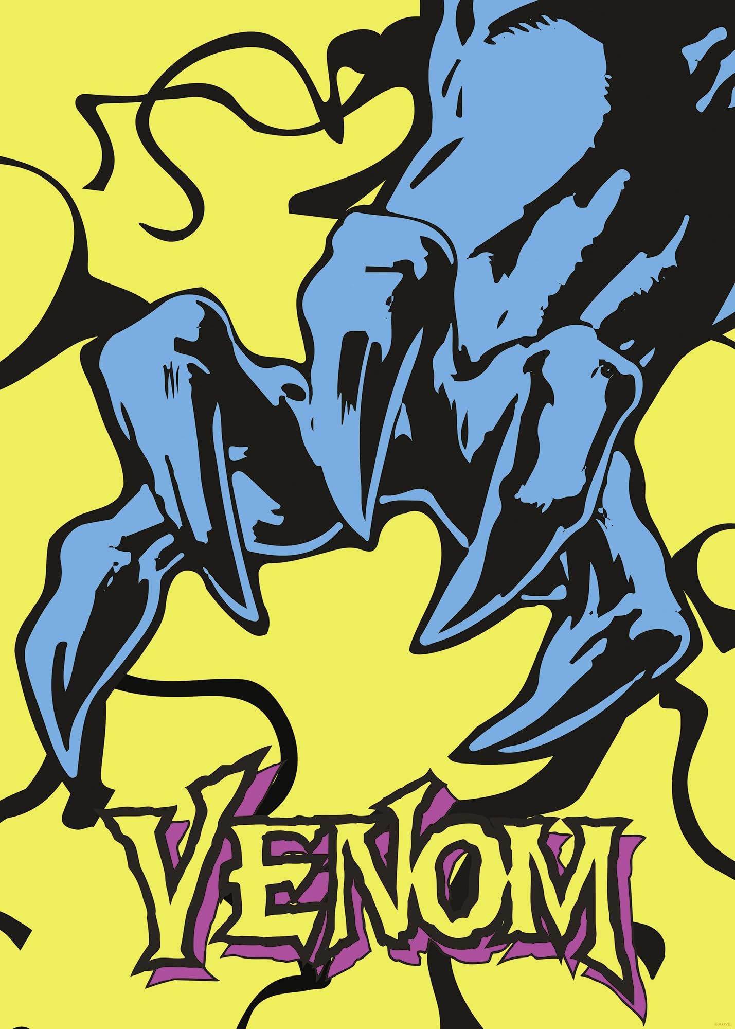 Komar Wandbild- Marvel Venom Colourful Claw - Größe 50 x 70 cm - Poster, Kinderzimmer, Dekoration - gerollt ohne Rahmen