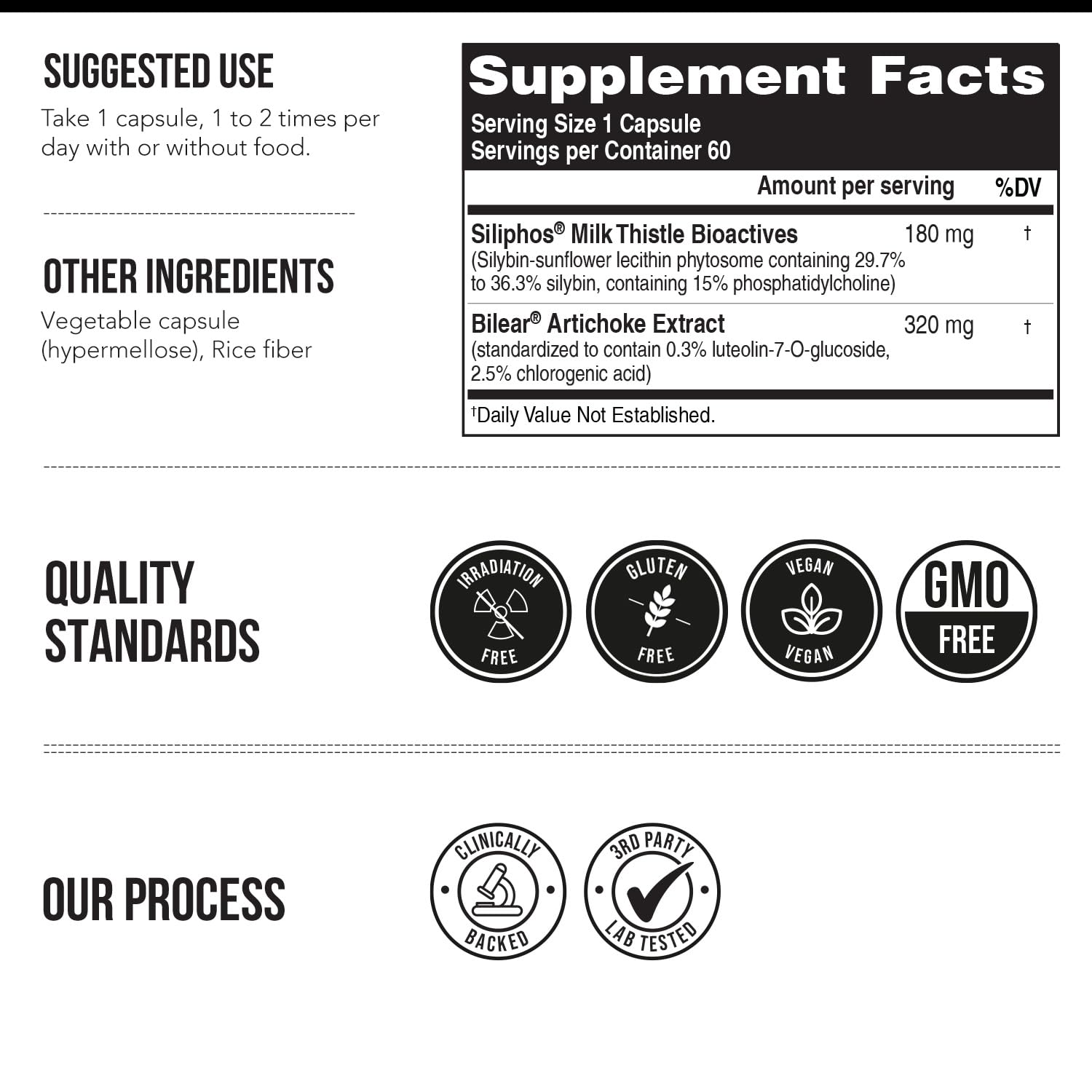 SoActive® Milk Thistle: 10X More Effective Milk Thistle Phytosome, Optimized for Essential Bioactive Silybin A & B Plus Bilear® Artichoke Extract & Bile Enhancer - Liver Support | 60 Servings — Amazon image 7