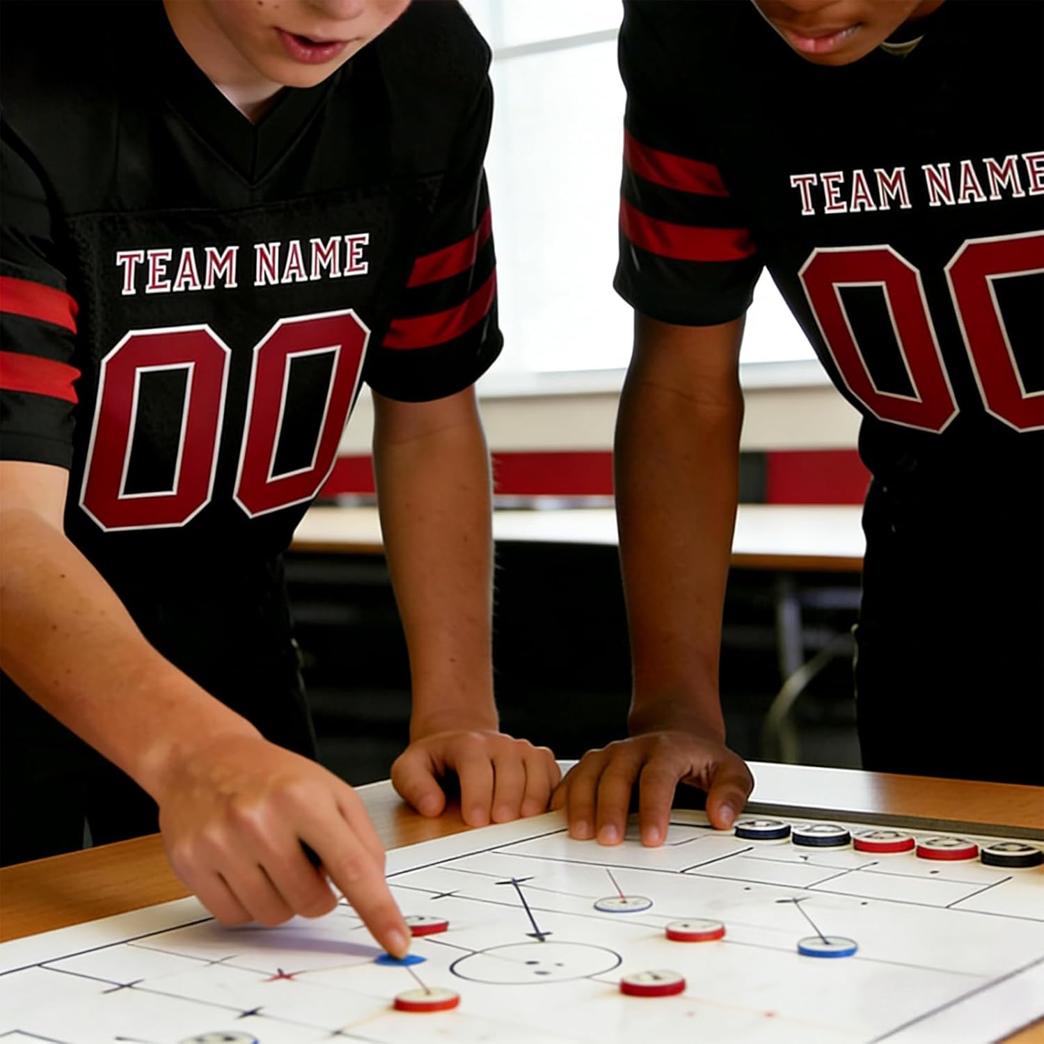 Custom Football Jersey, Personalized Practice Football Jersey with Name Number Logo, Sports Uniform for Men Women Youth Kid - Image 4