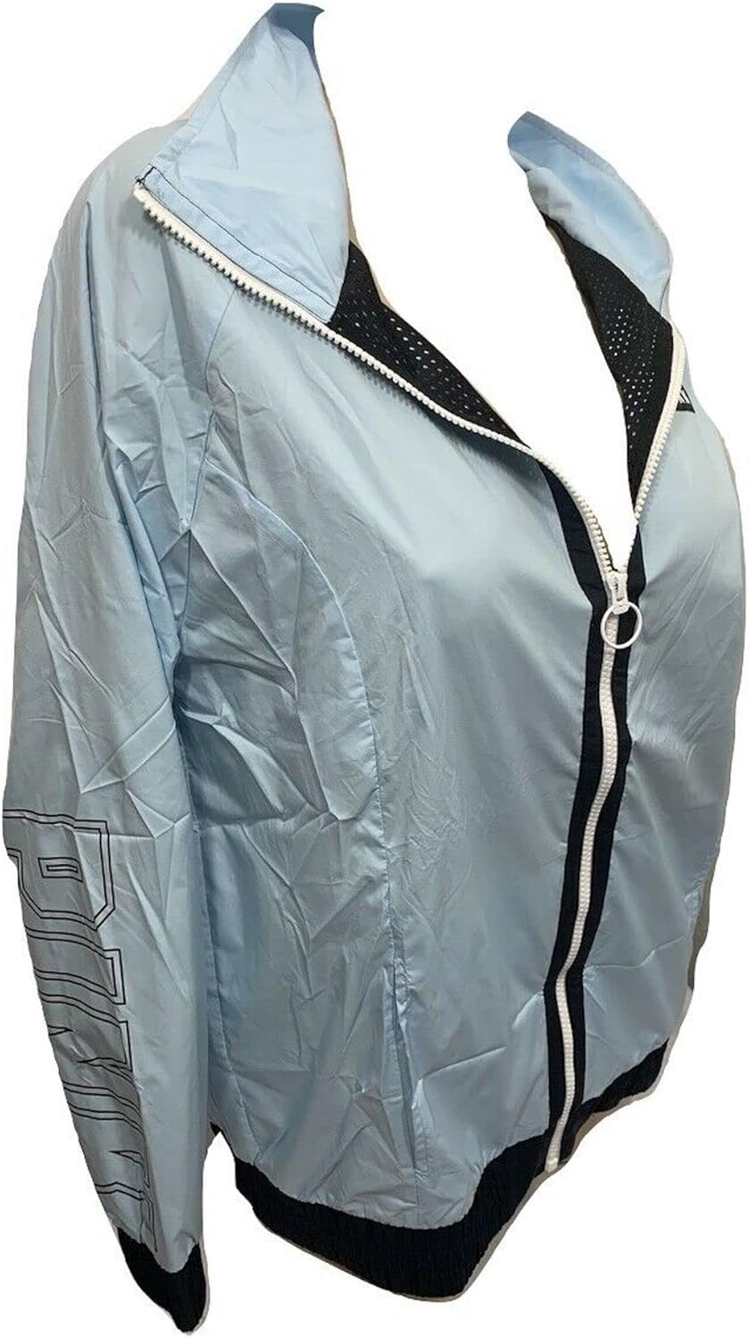 Pink Anorak Windbreaker Jacket Full Zip Color Blue Size